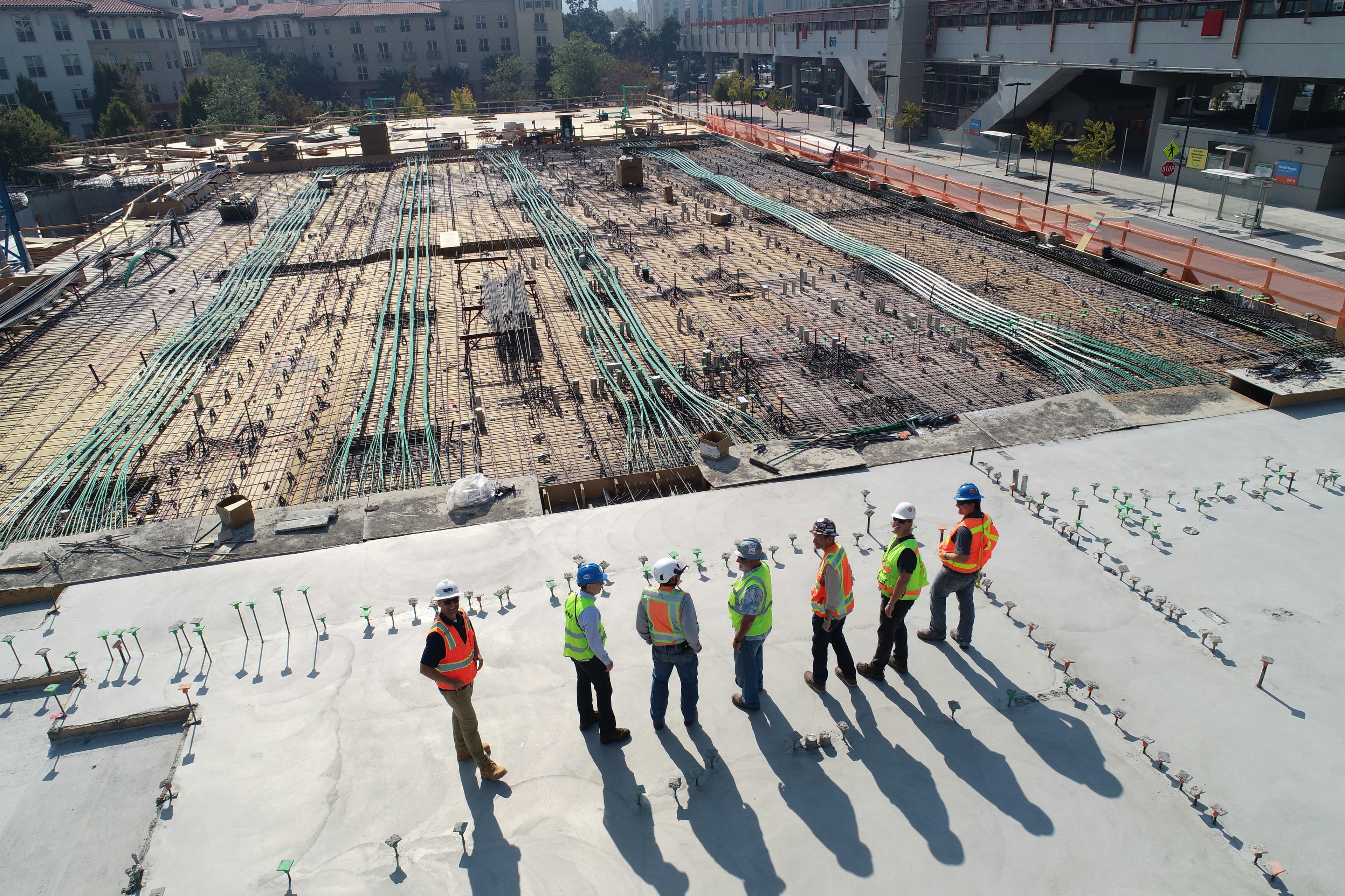 Construction work milestone in Barcelona